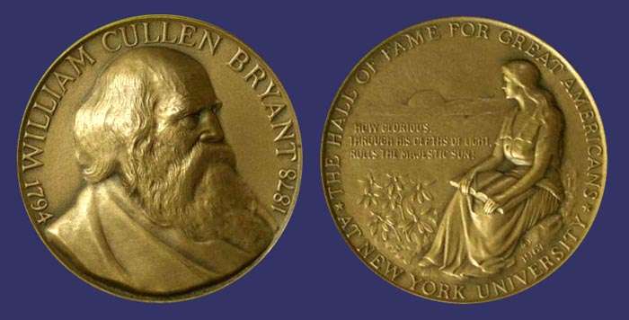 William Cullen Bryant, Hall of Fame of Great Americans at New York University, 1967
Keywords: Agop Agopff