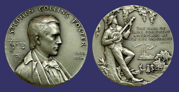 Stephen Collins Foster, Hall of Fame of Great Americans at New York University, 1963
