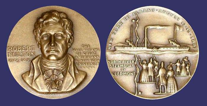 Robert Fulton, Hall of Fame of Great Americans at New York University, 1966
