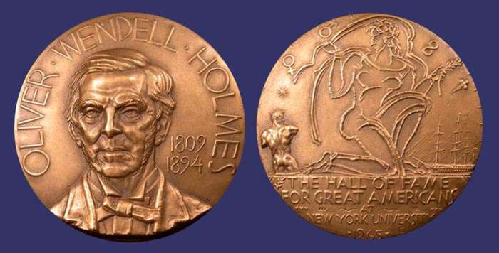 Oliver Wendell Holmes, Hall of Fame of Great Americans at New York University, 1965
