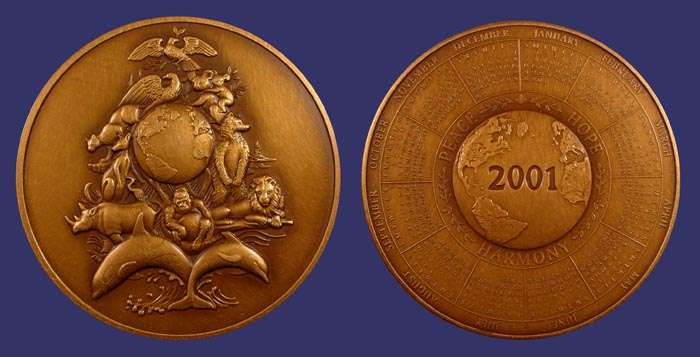 2001 Calendar Medal, Franklin Mint
[b]Photo by John Birks[/b]
