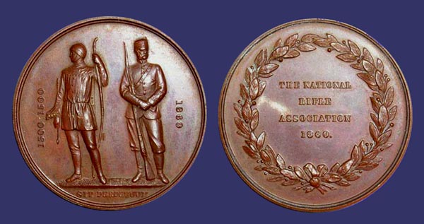 The National Rifle Association Medal, Great Britain,, 1860
Keywords: George Gammon Adams shooting