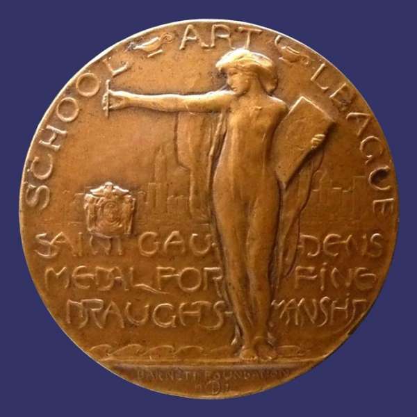 Saint Gaudens Medal for Fine Draughtsmanship, School Art League, 1917, Uniface
Uniface
Keywords: Chester Beach
