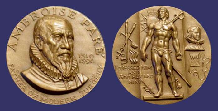Ambroise Par, Medallic Art Company Men of Medicine Series
Keywords: Abram Belskie medicine gay
