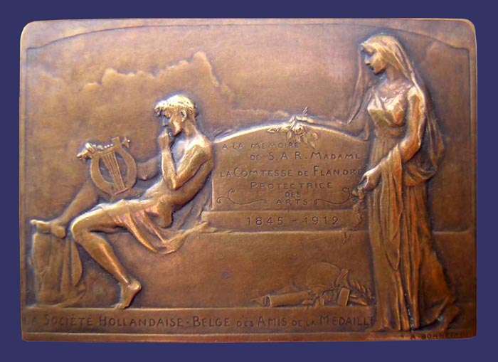 Belgian Society for Love of the Medal, Memorial to S. A. R. Madame La Comtesse de Flandre, 1845-1919 
