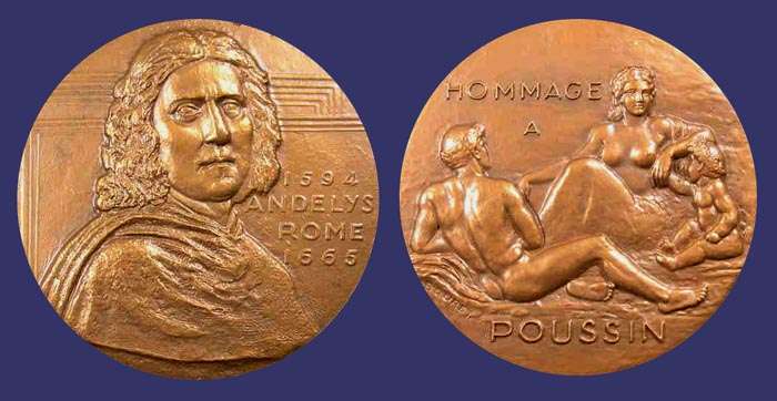 Nicolas Poussin Commemorative Medal
[b]From the collection of Mark Kaiser[/b]

Undated

