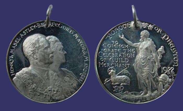 Preston Borough Guild Medal, 1922
[b]From the collection of Mark Kaiser[/b]

Example in white metal
