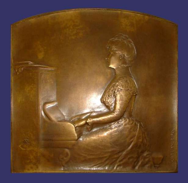 Pianist, ca. 1900
Galvano Plaque
