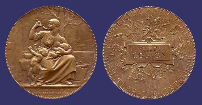 Protection du Premier Age, Ministry of the Interior Award Medal, 1874

