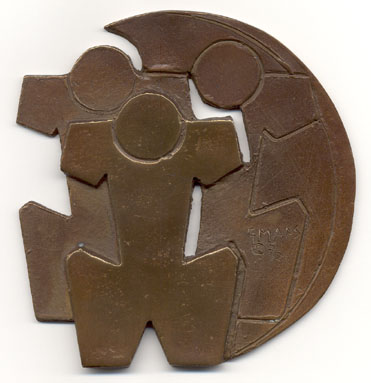 Circle of Friendship
Cast Bronze, 125 x 120 x 6 mm, Uniface
Limited Edition of 24
