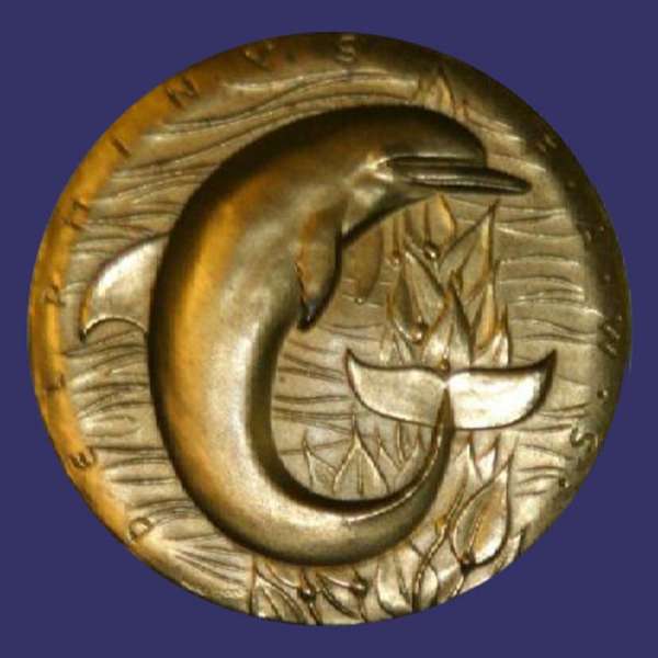 Delphinus (Dolphin), F.A.W.S.
Uniface Medal by the Medallic Art Company, 1980
