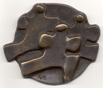 Dancers
Cast Bronze, 95 x 115 x 11 mm, Uniface
Limited Edition of 24
