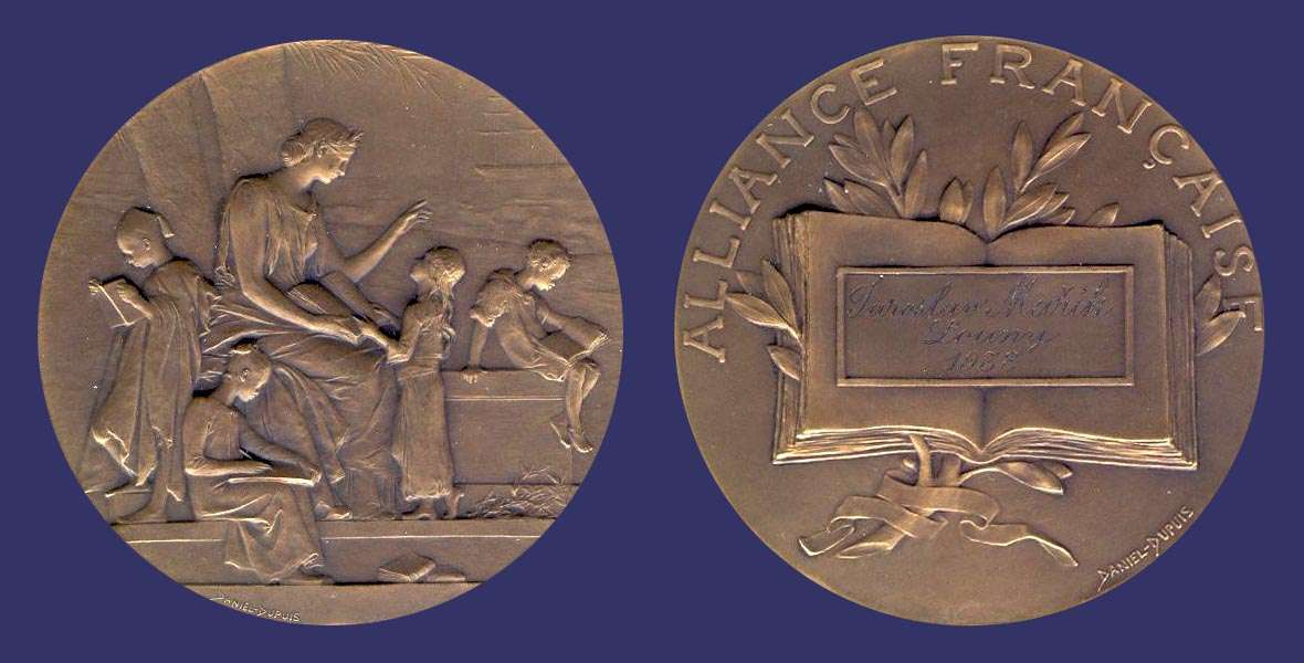 Alliance Franaise, Education Medal, 1932
[b]From the collection of Mark Kaiser[/b]
