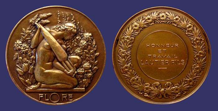 Flore, Gardening Medal
[b]From the collection of John Birks[/b]
