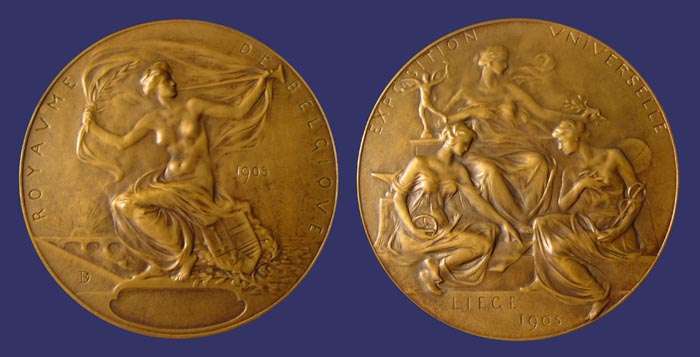 Dubois, Paul, Lige International Exposition, 1905
Bronze, 70 mm, 126 g
Keywords: favorites