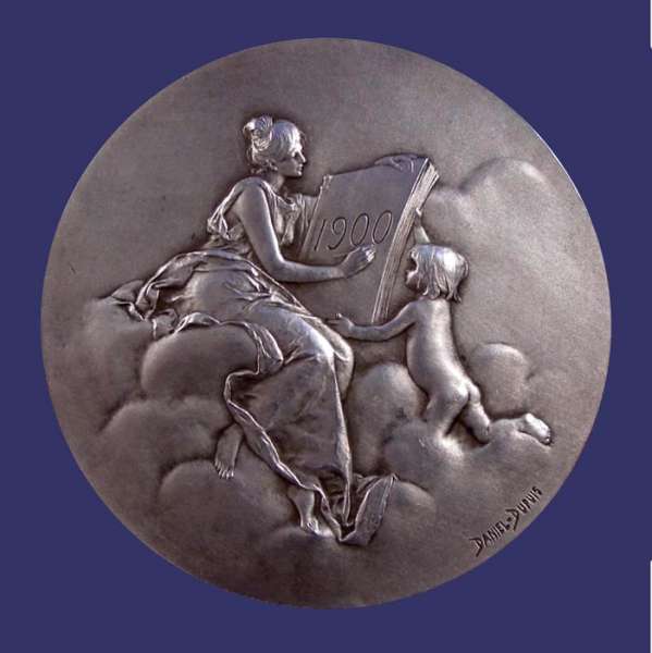 Daniel-Dupuis, Jean-Baptiste, Turn of the Century - Monnaie de Paris, 1900, Silver, Obverse
Silver, 50 mm, 59 g
