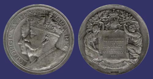 George V and Mary Coronation Medal, 1911
[b]From the collection of Mark Kaiser[/b]

Reverse by B. Ham
