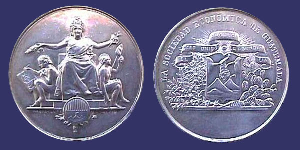Guatemala Economic Society Medal
From the collection of Mark Kaiser
Keywords: south america