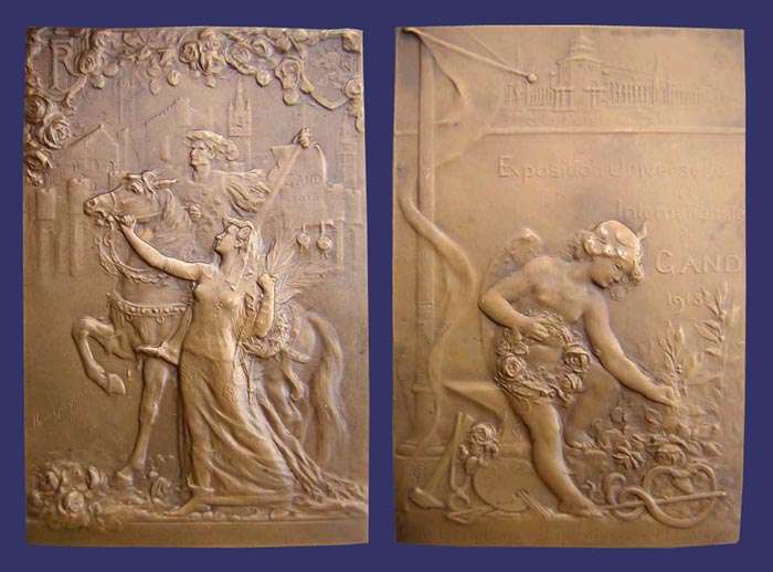 Ghent International Exposition - French Section Plaque, 1913
[b]From the collection of Mark Kaiser[/b]
