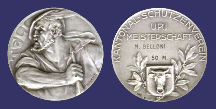 Canton Uri Shooting Medal, ca. 1928
[b]From the collection of Mark Kaiser[/b]
Keywords: art_deco_page