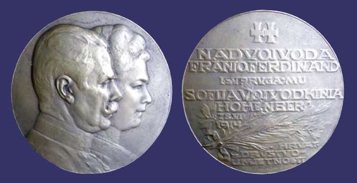 Archduke Ferdinand and Archduchess Sophia Death Medal, 1914
From the collection of Mark Kaiser
Keywords: WWI