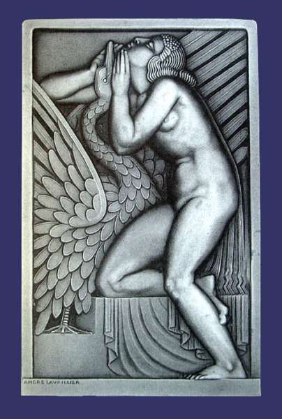 Lda et le Cygne, ca. 1925
Keywords: art_deco_page bird swan nude female sex