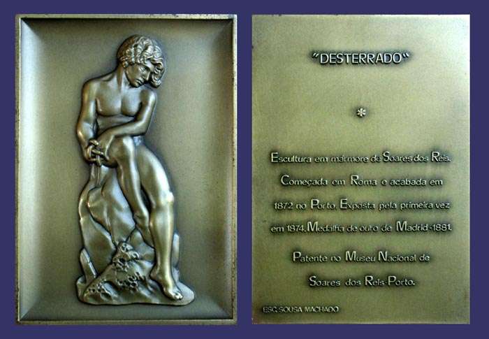 Machado, Sousa, Sculpture "Desterrado" by Antnio Soares do Reis, Obverse
