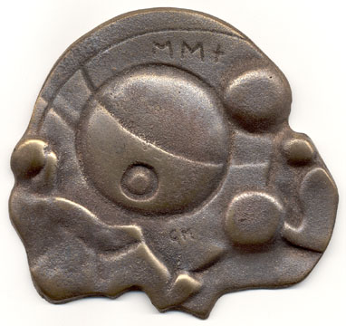 Man and Universe, Millennium Medal
Cast Bronze, 129 x 120 x 7 mm, Uniface
Limited Edition of 50
