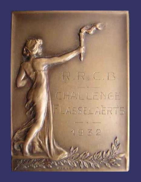 Challenge Flasselaerts, Sports Award Plaquette, 1932
[b]From the collection of Mark Kaiser[/b]
