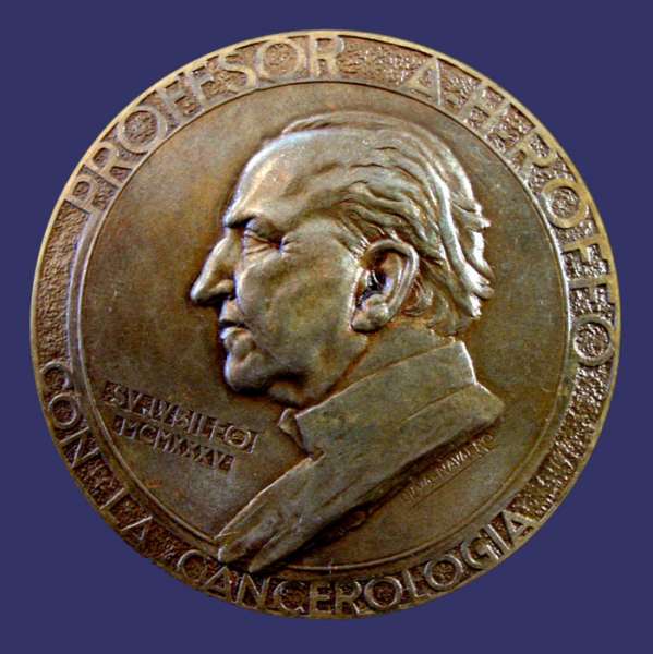 Professor A. H. Roffo, Cancer Researcher, 1935, Obverse
From the collection of John Birks
