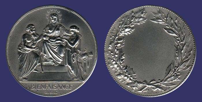 Bienfaisance (Charity) Medal, ca. 1890s
[b]From the collection of Mark Kaiser[/b]

Undated; Reverse by Henri Dubois
