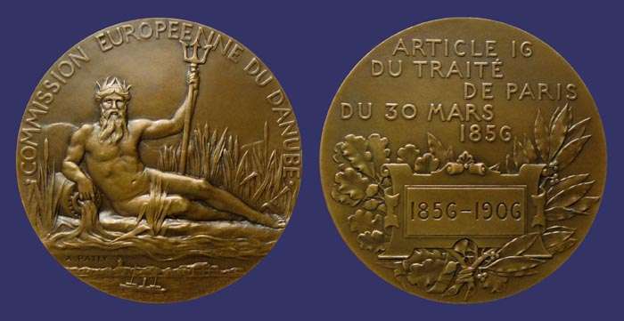 Patey, A., Poseidon - Commission Europeenne Du Danube, 1906
Bronze, 69 mm, 142 g, Monnaie de Paris
Keywords: favorites