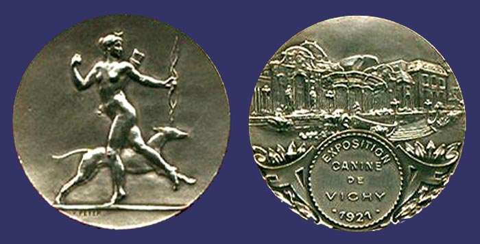 Dog Show Medal, Vichy, 1921
[b]From the collection of Mark Kaiser[/b]
