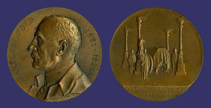 Marshal Foch Death Medal, 1929
[b]From the collection of Mark Kaiser[/b]
