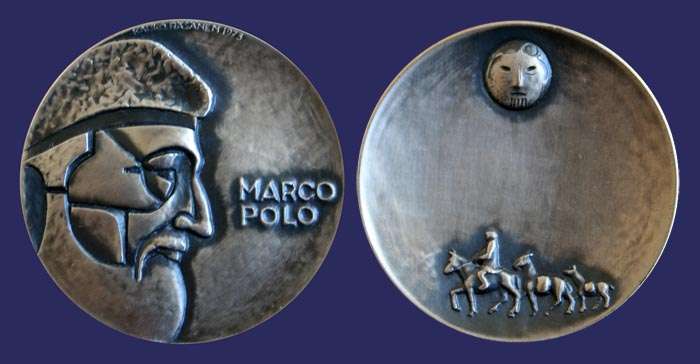 Rsnen, Kauko, Great Explorers, Marco Polo, 1973
Silver, 45 mm, 58 g
Keywords: kauko_rasanen