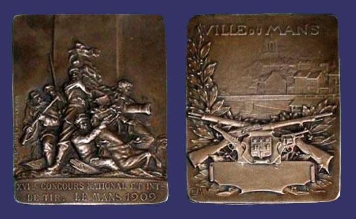 Le Mans Shooting Medal [d'aprs Croisy], 1909
[/b]From the collection of Mark Kaiser[/b]
