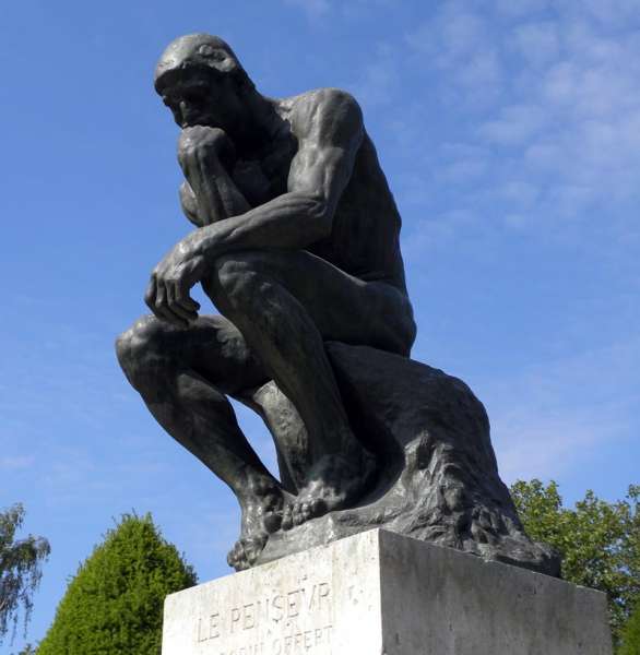 The Thinker, 1903, Rodin Museum, Paris
[b]Photo by John Birks, May 2011[/b]

Bronze, cast by Alex Rudier, 1904
Height:  180 cm
Width:  98 cm
Depth:  145cm

