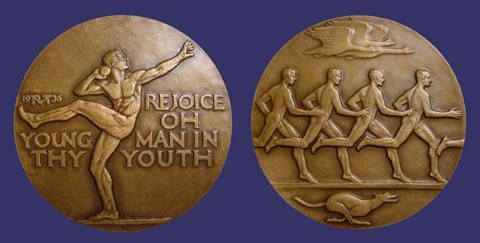 Society of Medalists Issue No. 13, Rejoice Oh Man in Thy Youth, 1936
[b]From the collection of John Birks[/b]
