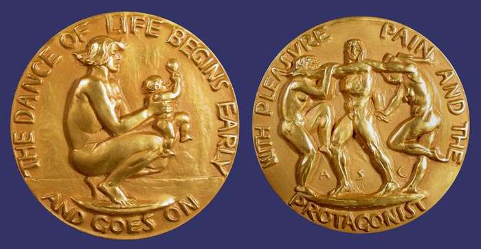 Dance of Life with Pleasure and Pain, Society of Medalists Issue No. 17, 1938
[b]From the collection of John Birks[/b]

