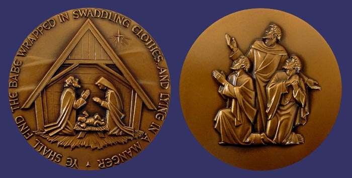 Society of Medalists Issue No. 62, Nativity - Three Wisemen, 1960
[b]From the collection of John Birks[/b]
