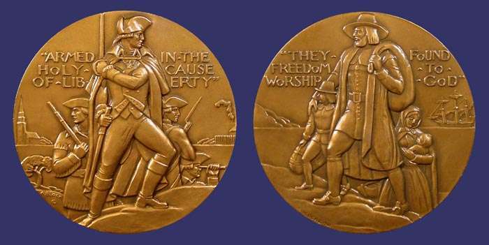 Pilgrims Landing - Holy Cause of Liberty, Society of Medalists No. 63, 1961
[b]From the collection of John Birks[/b]
