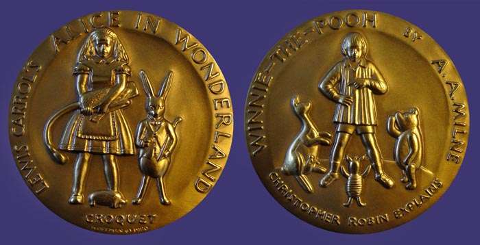 Society of Medalists Issue No. 102, Alice in Wonderland - Winne the Pooh, 1980
[b]From the collection of John Birks[/b]
