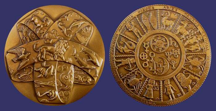 Society of Medalists Issue No. 110, Zodiac, 1984
[b]From the collection of John Birks[/b]
