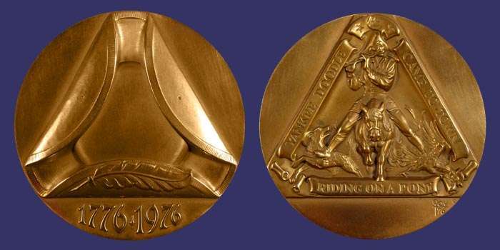 SOM, Bicentennial Medal, Marcel Jovine, 1976
[b]From the collection of John Birks[/b]
Keywords: sold