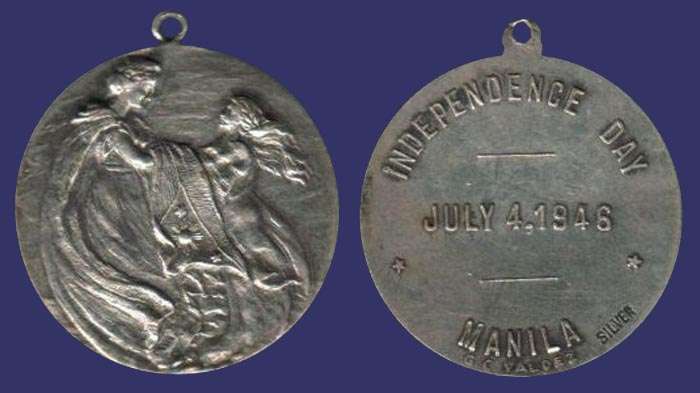 Philippines Independence Day Commemorative Medal, 1946
[b]From the collection of Mark Kaiser[/b]
