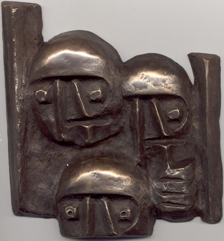 War Demons
Cast Bronze, 115 x 120 x 20 mm, Uniface
Limited Edition of 24
