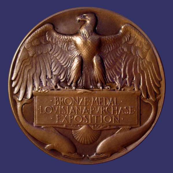 Louisiana Purchase Universal Exposition, St. Louis, Bronze Medal, 1904, Reverse
[b]From the collection of John Birks[/b]

