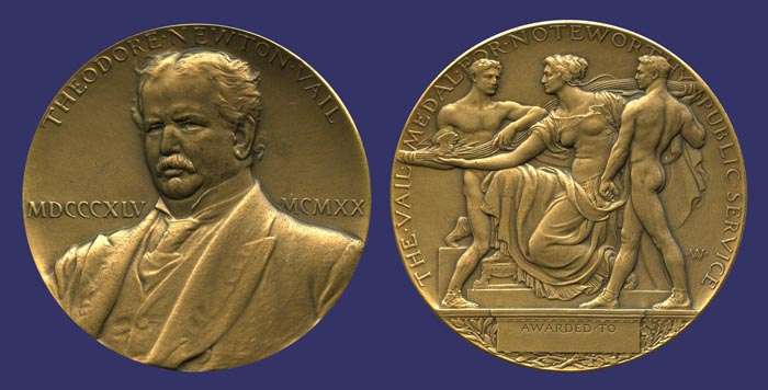 Newton Vail Medal for Noteworthy Public Service, 1922
