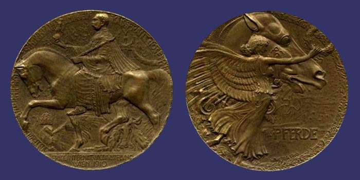 "Pferde", Franz Josef Medal, 1910
[b]From the collection of Mark Kaiser[/b]
