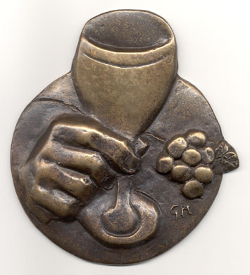 Wine Tasting
Cast Bronze, 120 x 130 x 8 mm, Uniface
Limited Edition of 24
